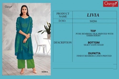 Ganga Livia 286 Plazzo Style Suits Catalog Lowest Price
