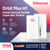 Telkomsel Orbit Max H1 Modem WiFi 4G High Speed Bonus Data