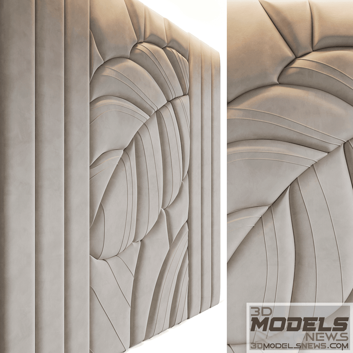 Leaves soft wall panels model 1