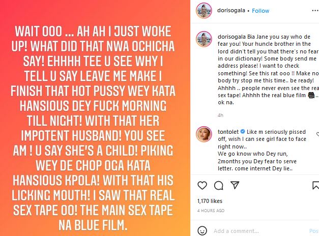 Your Husband Is An Impotent – Doris Ogala Slams Janemena