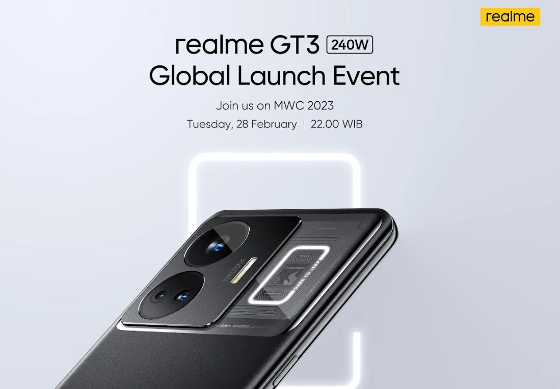 Realme GT3 akan Diluncurkan Secara Global di Mobile World Congress 2023