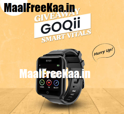 GOQii Smart Vitals Smartwatch Get Free