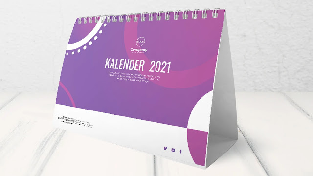 Download Kumpulan Template Kalender Meja 2021 CDR