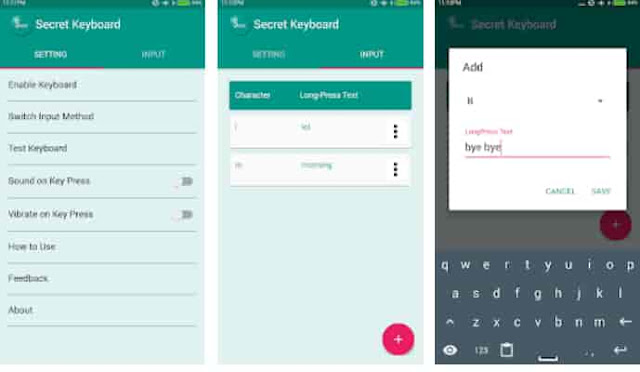 Secret Keyboard App