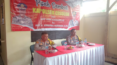 Polsek Cisolok Polres Sukabumi Gelar Pisah Sambut 