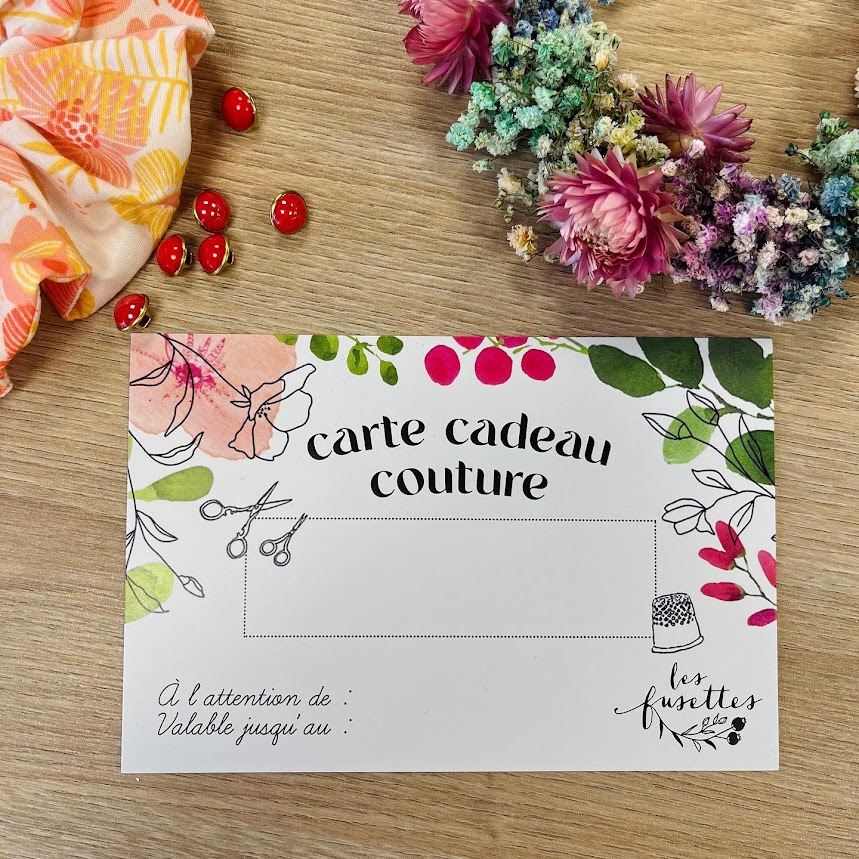 Cartes cadeaux couture