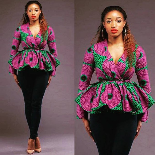 Ankara Blouse Styles for Pregnant Women