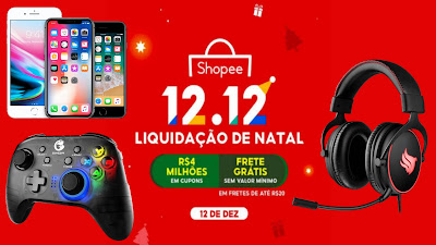 Shopee 12.12 liquidação de natal