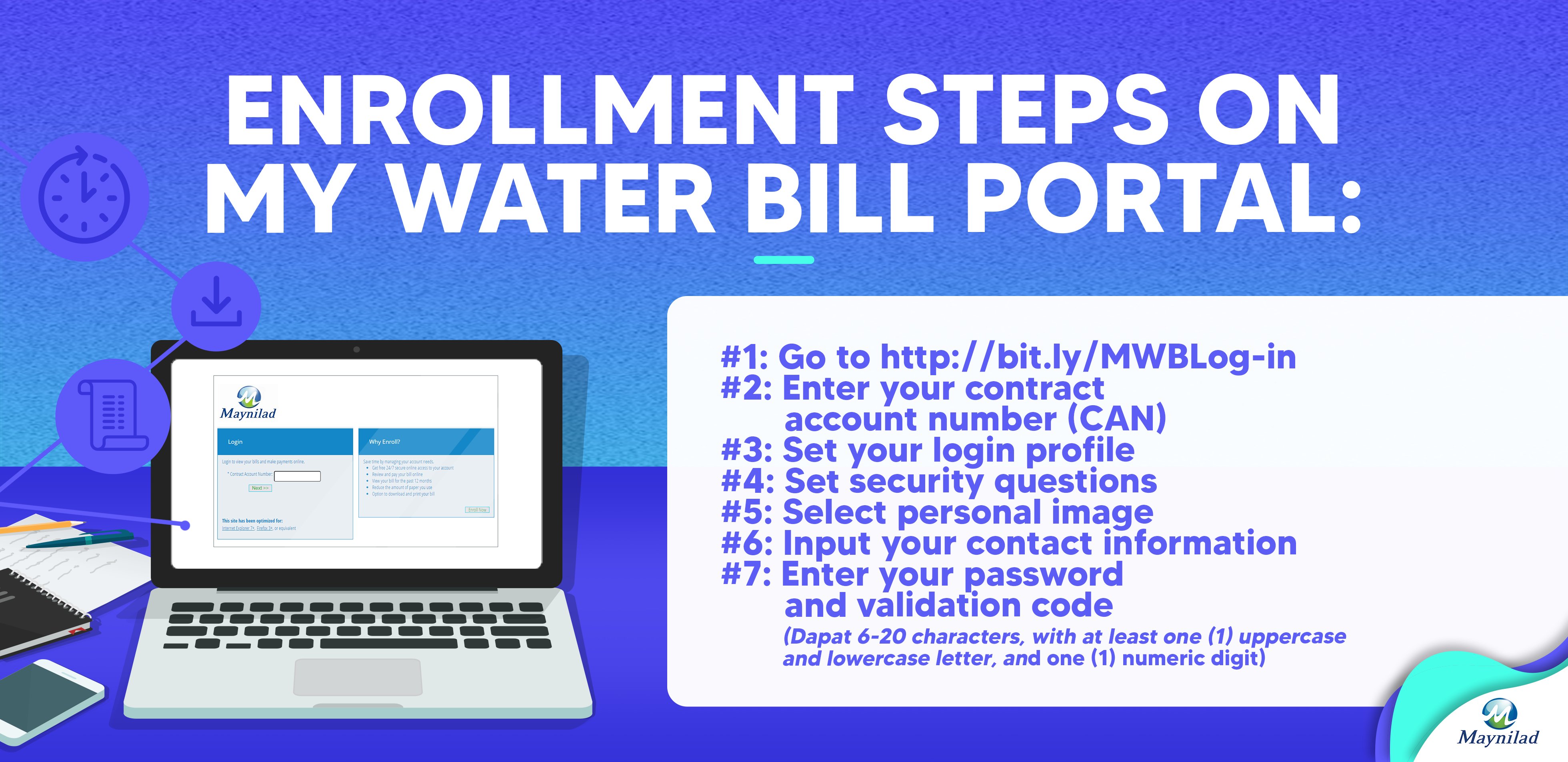 How To Enroll on Maynilad My Water Bill Portal