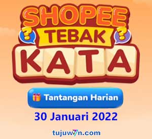 jawaban tebak kata harian 30 januari