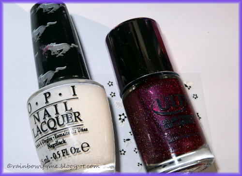 OPI: Angel With A Leadfoot and Ulta: Material Girl