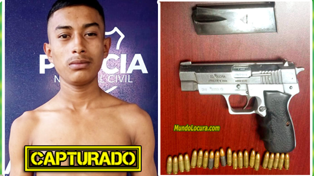 El Salvador: Capturan a peligroso gatillero de la MS13 con un arma de fuego | Alias «Tierrita» se encargaba de asesinar en Ahuachapán