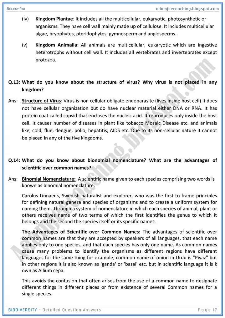 biodiversity-detailed-question-answers-biology-9th