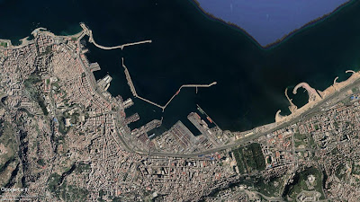 Le port et les environs d'Alger - Algérie