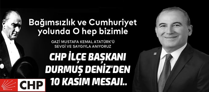 CHP ANAMUR,Durmuş Deniz,Anamur Haber,