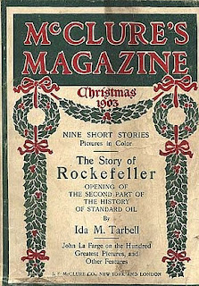 McClure's Christmas 1903 cover full color; Tarbell on Rockefeller