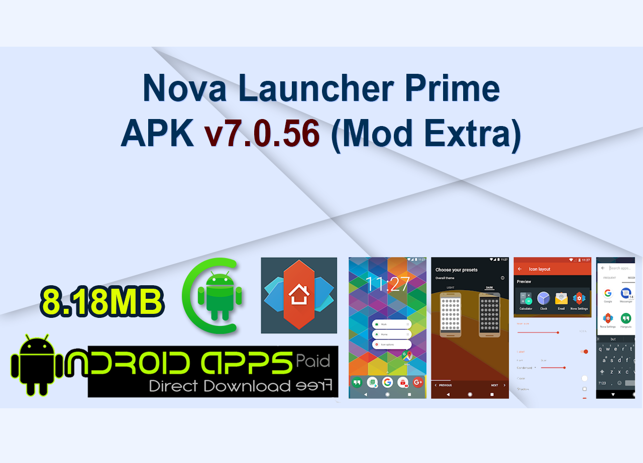 Nova Launcher Prime APK v7.0.56 (Mod Extra)