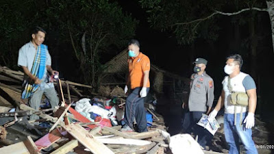 Ledakan rumah di Cimanggu, Polres Pandeglang lakukan olah TKP dan Pemasangan Police Line
