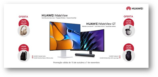 Monitores Huawei MateView chegam hoje a Portugal