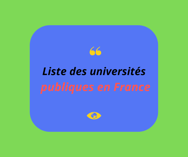 Liste des universités publiques en France