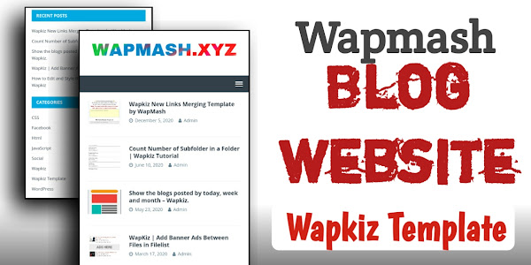 Wapmash Wapkiz Blog Template Free Download 2022