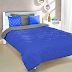 Casa Copenhagen Soft Premium Microfibre Reversible Comforter (Royal Blue & Light Grey, Single)