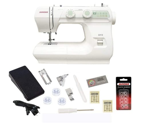 Janome 2212 Sewing Machine Includes Exclusive Bonus Bundle