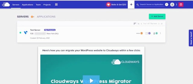 coudways dashboard look after login