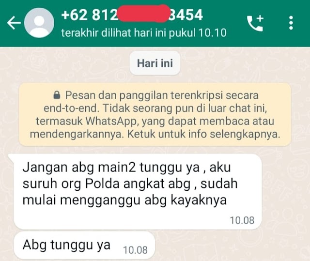Wartawan di Kuansing Terima Pesan WhatsApp Berisi Ancaman