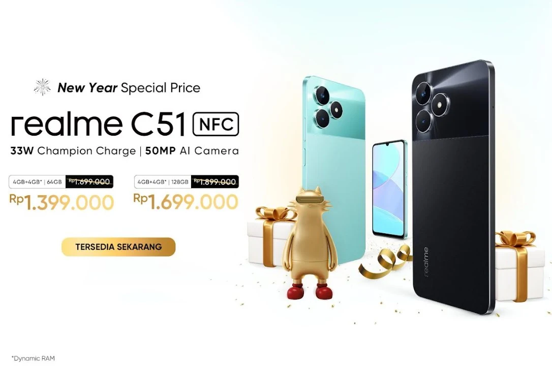 Realme C51 NFC Turun Harga, Saat yang Tepat untuk Beli?
