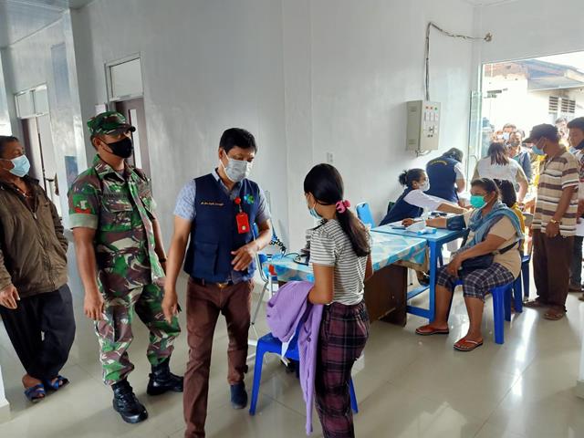 Pelaksanaan Vaksinasi Diwilayah Binaan Turut Didampingi Personel Jajaran Kodim 0207/Simalungun