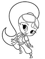 Shimmer and Shine coloring page