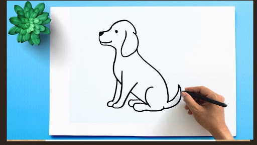 Best 20 Dog Drawing Sketch Painting Idea