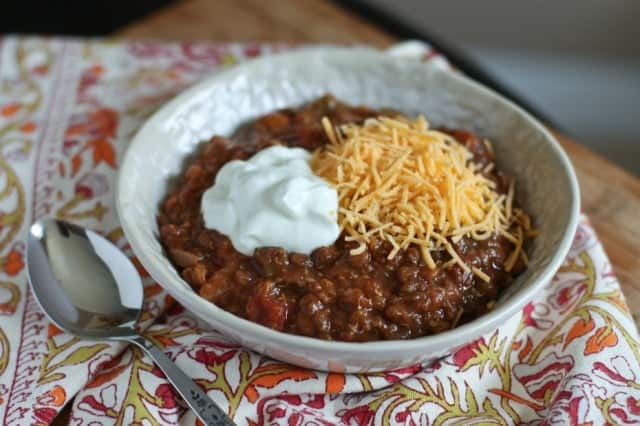 Slow Cooker Lentil and Quinoa Chili Recipe