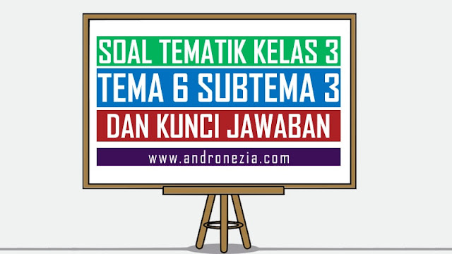 Soal Tematik Kelas 3 Tema 6 Subtema 3 Semester 2