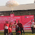 Pelepasan Balon Warnai Pembukaan Pekan Olah Raga HDKD dan HUT RI Ke-78 Di Rutan Cipinang Kanwil Kemnekumham DKI Jakarta 