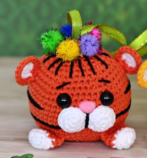 PATRON GRATIS BOLA DE NAVIDAD TIGRE AMIGURUMI 55327