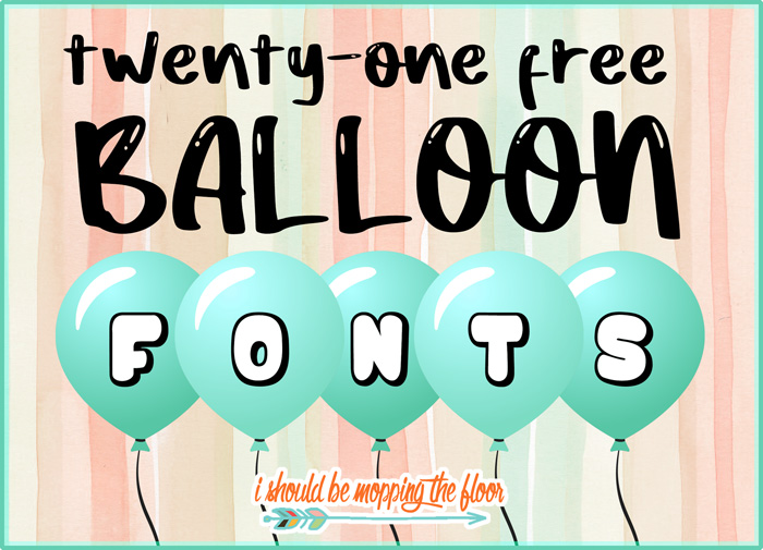 Balloon Fonts to Download