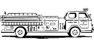 Firetruck coloring page