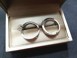 Ring Cincin Couple Titanium TTN002 Dengan Kotak Mewah