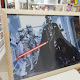 Cuadro Dark Vader de vidrio 30x42