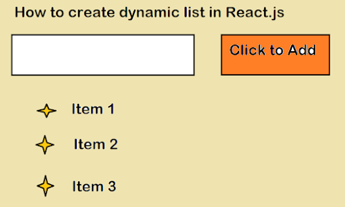 How to create a dynamic list in React? Example Tutorial