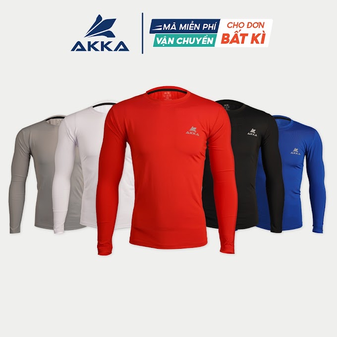 Mall Shop [ akka.officialstore ] [Mã BMBAU50 giảm 50K đơn 150K] Áo giữ nhiệt bó body tập gym AKKA co dãn 4 chiều