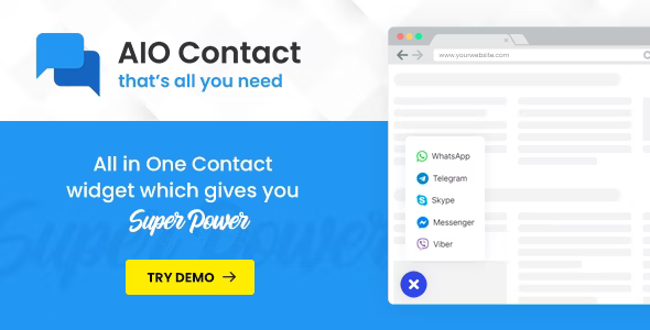 AIO Contact v2.2.0 - All in One Contact Widget