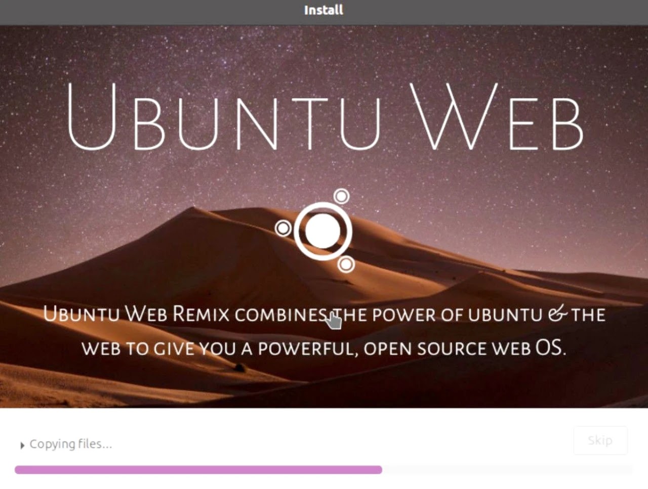 Ubuntu Web download page