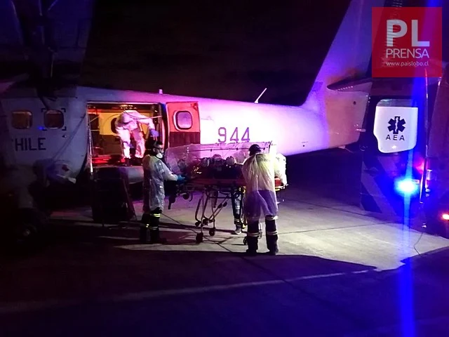 Evacuación nocturna de paciente Covid19