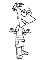 Phineas Flynn coloring page
