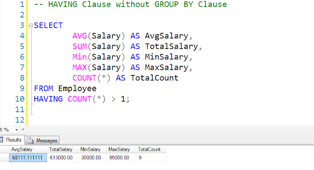 HavingWithoutGroupBy