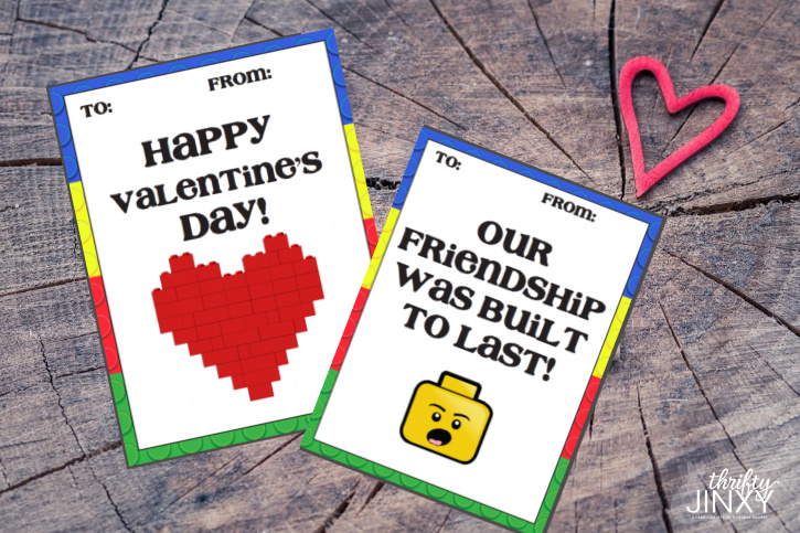 Lego printable valentines