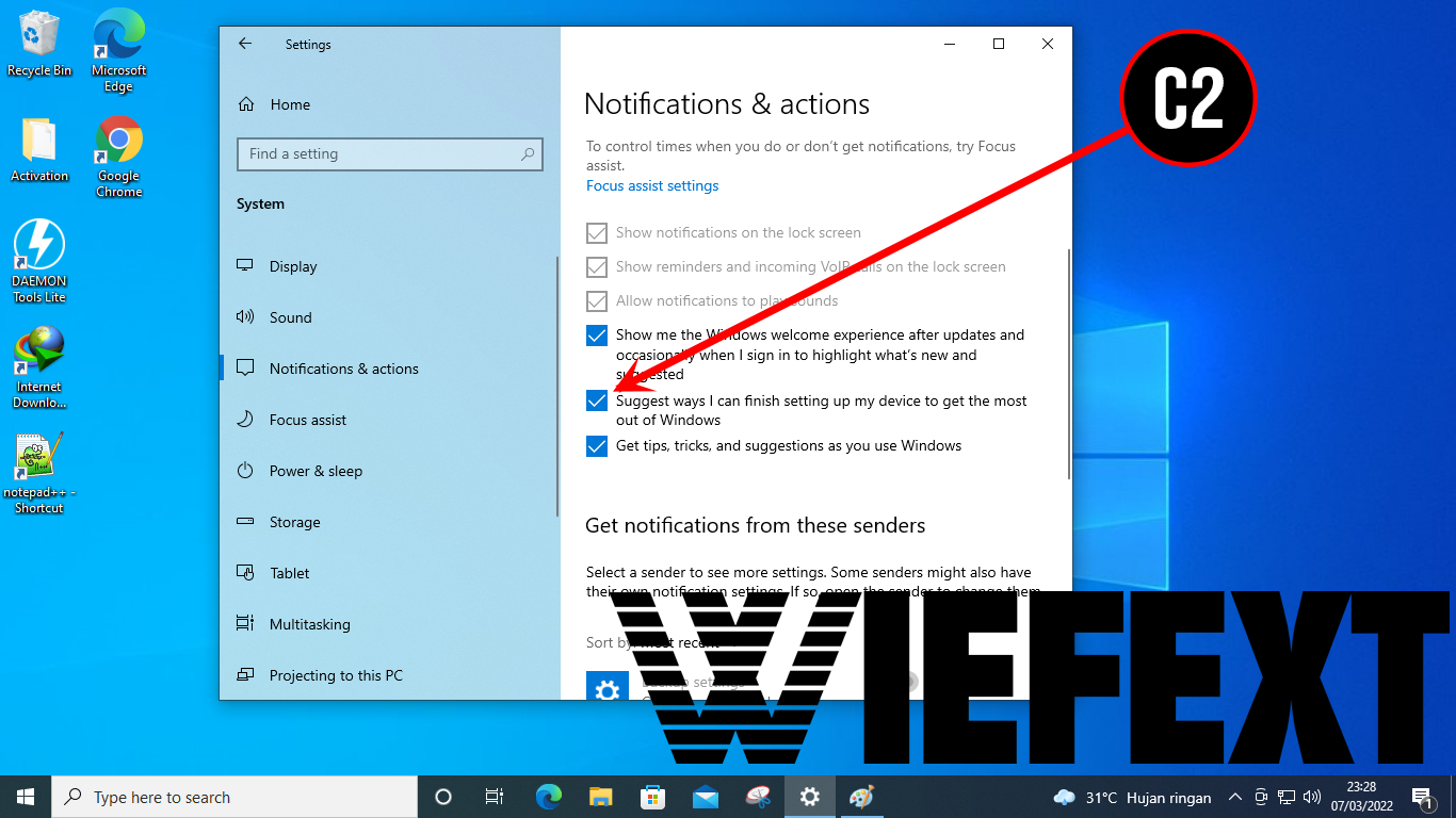 Cara Praktis Menonaktifkan Notifikasi di Windows 10